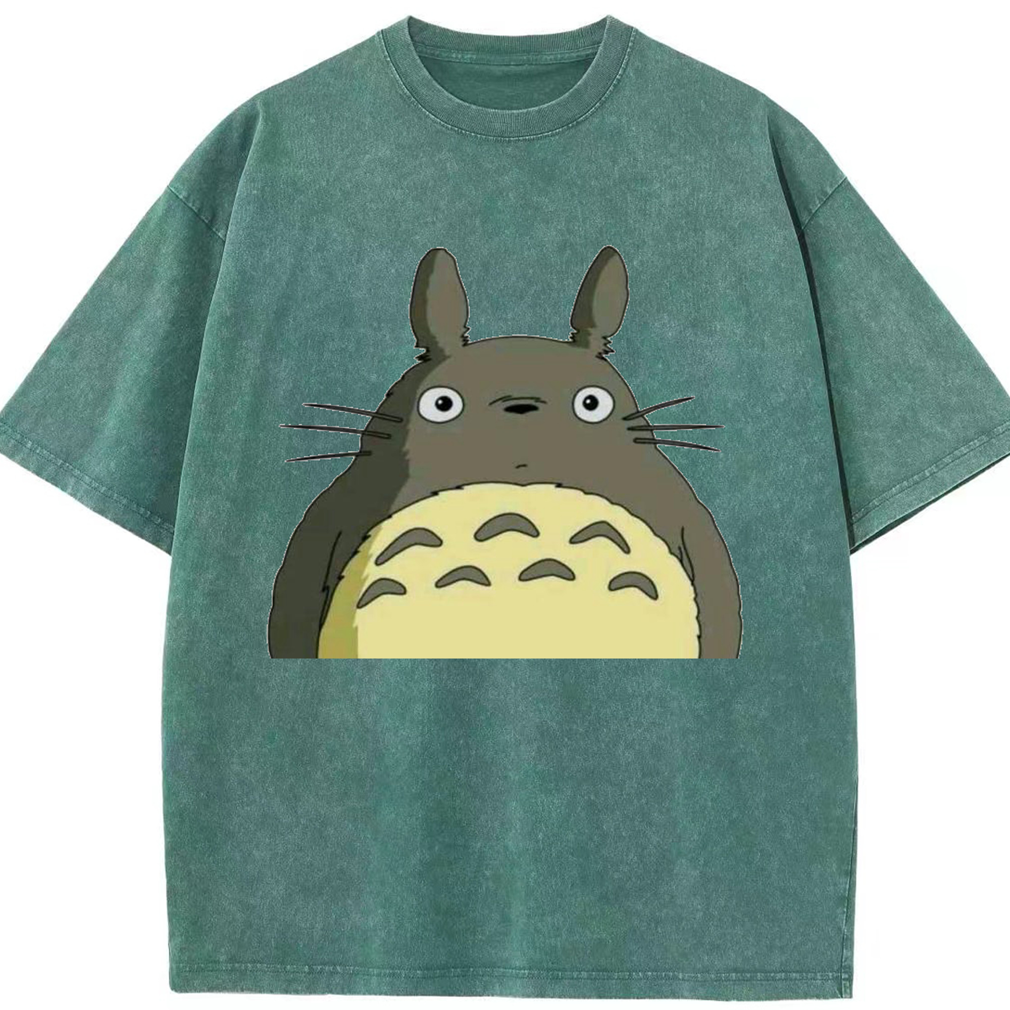 （画像用） となりのトトロ 草壁メイ 草壁サツキ My Neighbor Totoro Satsuki Kusakabe Mei Kusakabe 綿100% ヴィンテージ風 半袖Tシャツ（フロントプリント）